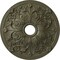 Ekena Millwork Jamie Ceiling Medallion (Fits Canopies up to 3 7/8"), 23 5/8"OD x 3 7/8"ID x 2 1/8"P, Painted Turtle CM23JAPTF - alternate 1